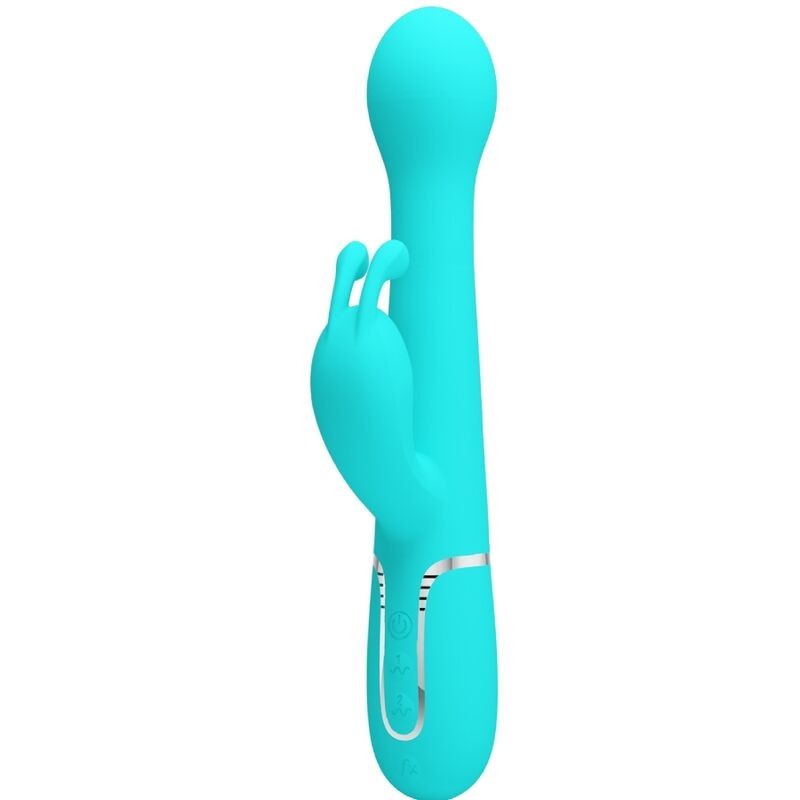 Vibratore Dejon Rabbit 3 In 1 Multifunzione Verde Acqua - PRETTY LOVE FLIRTATION - Vibratori Rabbit | erosidea.com