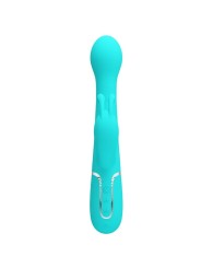 Vibratore Dejon Rabbit 3 In 1 Multifunzione Verde Acqua - PRETTY LOVE FLIRTATION - Vibratori Rabbit | erosidea.com