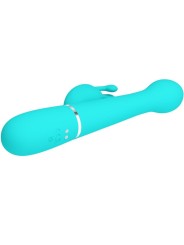 Vibratore Dejon Rabbit 3 In 1 Multifunzione Verde Acqua - PRETTY LOVE FLIRTATION - Vibratori Rabbit | erosidea.com