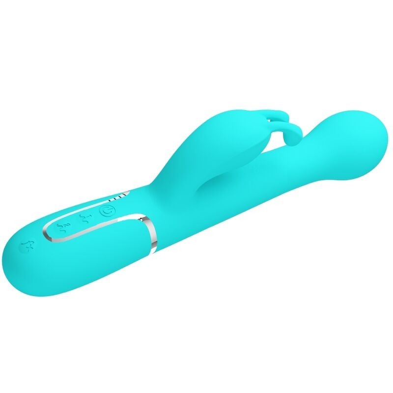 Vibratore Dejon Rabbit 3 In 1 Multifunzione Verde Acqua - PRETTY LOVE FLIRTATION - Vibratori Rabbit | erosidea.com