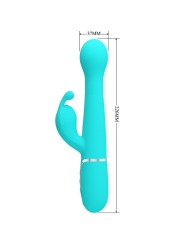 Vibratore Dejon Rabbit 3 In 1 Multifunzione Verde Acqua - PRETTY LOVE FLIRTATION - Vibratori Rabbit | erosidea.com