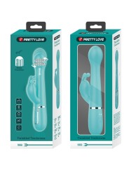 Vibratore Dejon Rabbit 3 In 1 Multifunzione Verde Acqua - PRETTY LOVE FLIRTATION - Vibratori Rabbit | erosidea.com