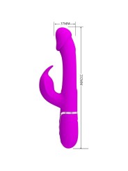 Vibratore Dejon Rabbit 3 In 1 Multifunzione Fucsia - PRETTY LOVE FLIRTATION - Vibratori Rabbit | erosidea.com