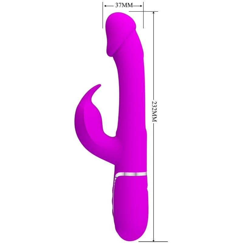 Vibratore Dejon Rabbit 3 In 1 Multifunzione Fucsia - PRETTY LOVE FLIRTATION - Vibratori Rabbit | erosidea.com