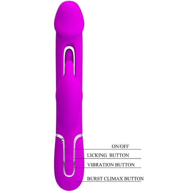 Vibratore Dejon Rabbit 3 In 1 Multifunzione Fucsia - PRETTY LOVE FLIRTATION - Vibratori Rabbit | erosidea.com