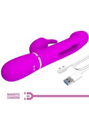 Vibratore Dejon Rabbit 3 In 1 Multifunzione Fucsia - PRETTY LOVE FLIRTATION - Vibratori Rabbit | erosidea.com