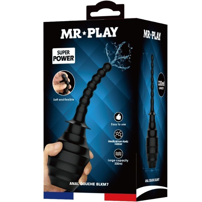 Vibratore Mr Play Potente Telecomando Plug Anale Nero - MR PLAY - Plug e Catene Anali | erosidea.com