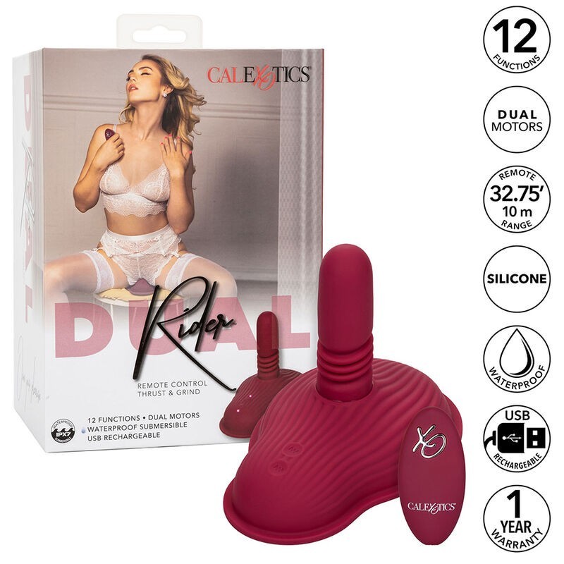 Calexotics - Massaggiatore Pilota Telecomando Doppio Motore Rosso - CALEXOTICS - Magic Wand | erosidea.com