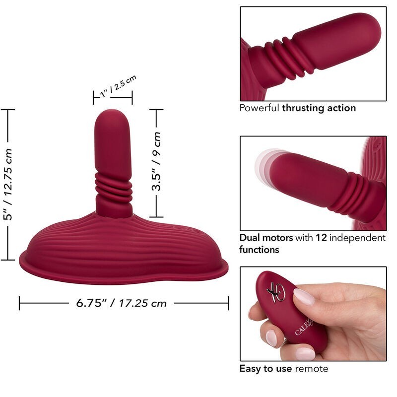 Calexotics - Massaggiatore Pilota Telecomando Doppio Motore Rosso - CALEXOTICS - Magic Wand | erosidea.com
