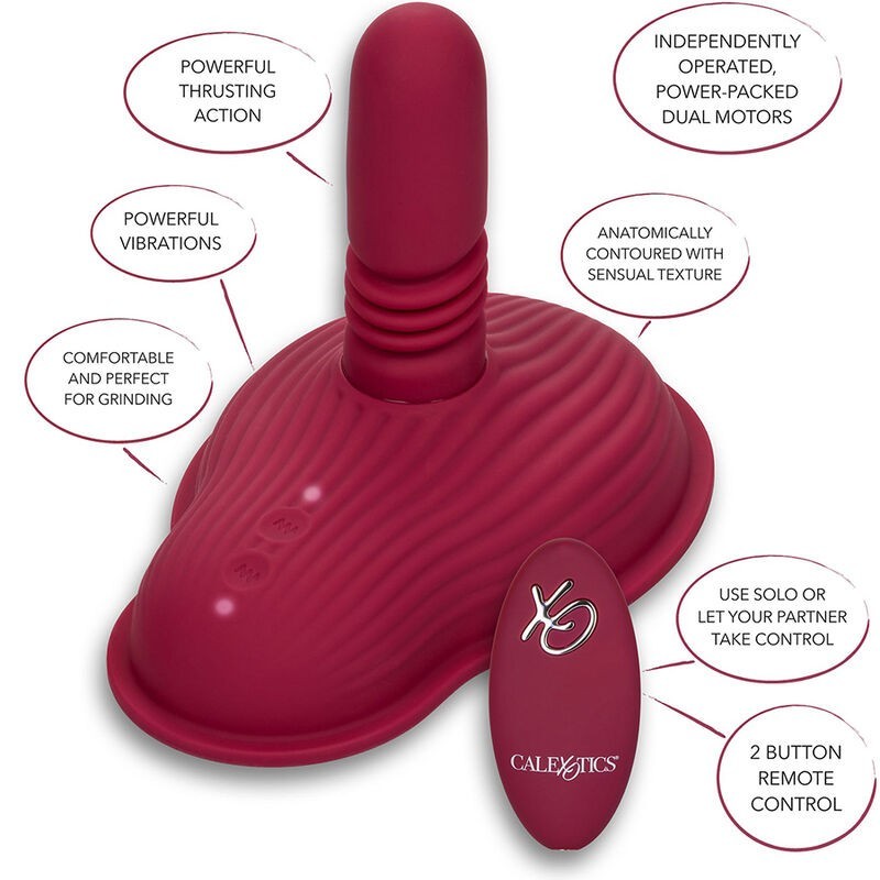Calexotics - Massaggiatore Pilota Telecomando Doppio Motore Rosso - CALEXOTICS - Magic Wand | erosidea.com