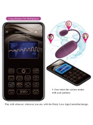 Nymph Ovetto Vibrante App Controllato Lila - PRETTY LOVE BOTTOM - Ovetti Palline Sfere | erosidea.com