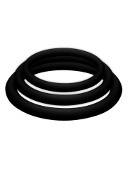 Joydivision Potenzduo - Plus Set 3 Anelli Nero - S M L - JOYDIVISION POTENZDUO - Anelli Fallici | erosidea.com