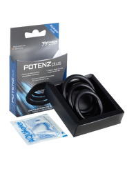 Joydivision Potenzduo - Plus Set 3 Anelli Nero - S M L - JOYDIVISION POTENZDUO - Anelli Fallici | erosidea.com