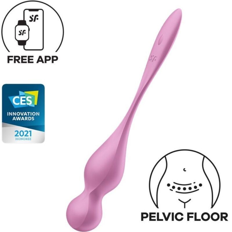 Love Birds Palle Vibranti Kegel Rosa - SATISFYER BALLS - Vibratori Mini | erosidea.com