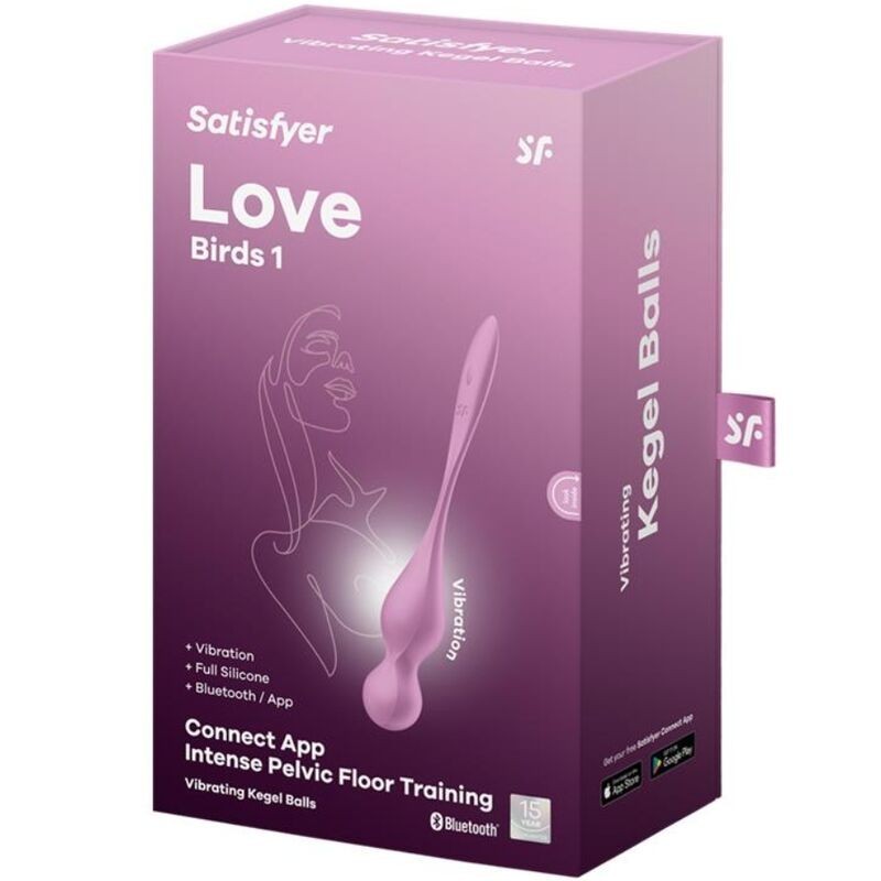 Love Birds Palle Vibranti Kegel Rosa - SATISFYER BALLS - Vibratori Mini | erosidea.com