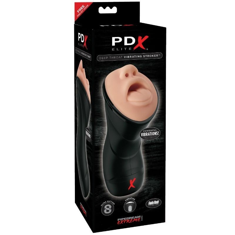 Pdx Elite - Stroker Vibrante Gola Profonda - PDX Elite - Masturbatori Orali | erosidea.com