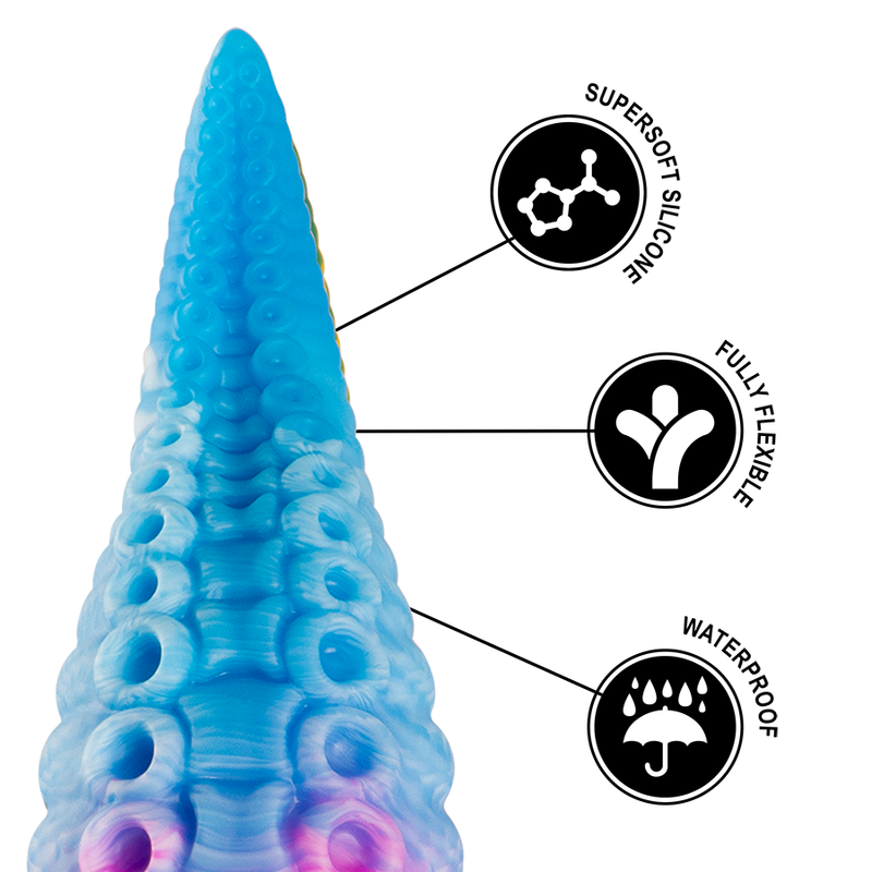Epic - Dildo Con Tentacoli Blu Phorcys Taglia Piccola - EPIC - Dildo Realistici | erosidea.com