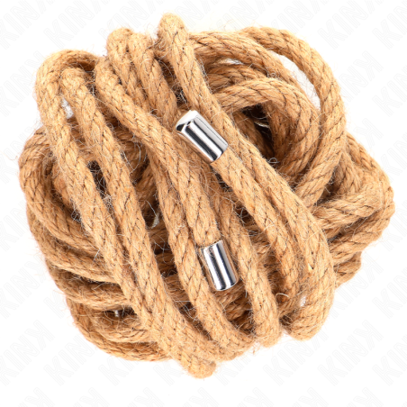 Kink - Corda Di Canapa Con Testa In Metallo 5 Metri - KINK ROPE ARTS - Corde e Nastri | erosidea.com