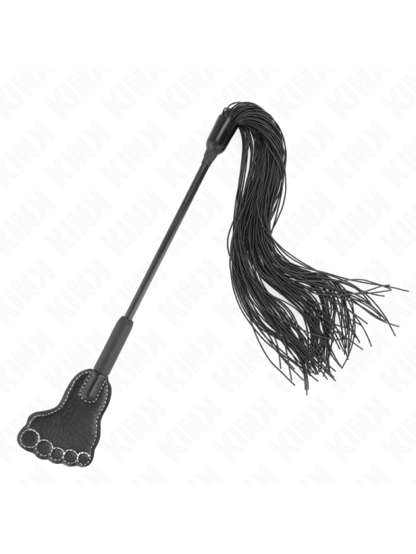 Kink - Pagaia A Piede Con Frusta Nappa 31 Cm - KINK IMPACT & TOUCH - Fruste e Sculacciatori | erosidea.com