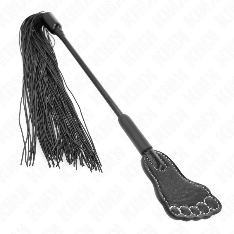 Kink - Pagaia A Piede Con Frusta Nappa 31 Cm - KINK IMPACT & TOUCH - Fruste e Sculacciatori | erosidea.com