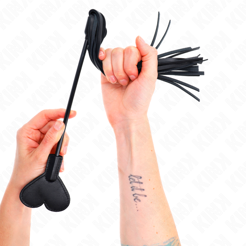Kink - Linea Frusta Con Pandello A Cuore 35 Cm - KINK IMPACT & TOUCH - Fruste e Sculacciatori | erosidea.com