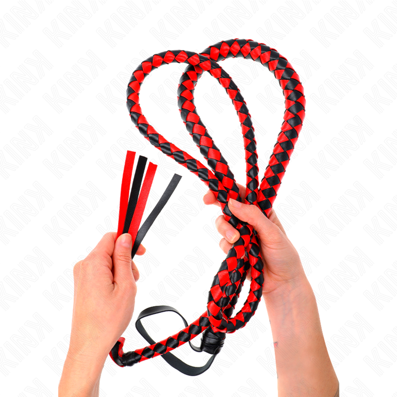 Kink - Frusta Serpente Lunga Rossa 210 Cm - KINK IMPACT & TOUCH - Fruste e Sculacciatori | erosidea.com