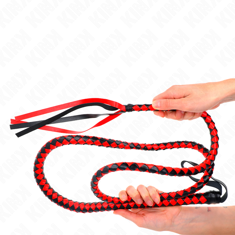 Kink - Frusta Serpente Lunga Rossa 210 Cm - KINK IMPACT & TOUCH - Fruste e Sculacciatori | erosidea.com