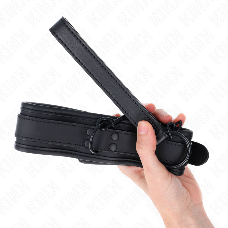 Kink - Collare Bondage In Neoprene Modello 1 Con Cintura 78 Cm Regolabile 375 X 495 Cm - KINK COLLAR & GAG - Collari e Guinzagli | erosidea.com