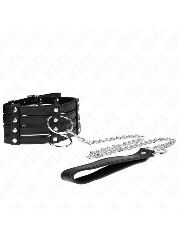 Kink - Collana Con Cintura 65 Cm Stile Sub Regolabile 35-51 Cm X 7 Cm - KINK COLLAR & GAG - Collari e Guinzagli | erosidea.com