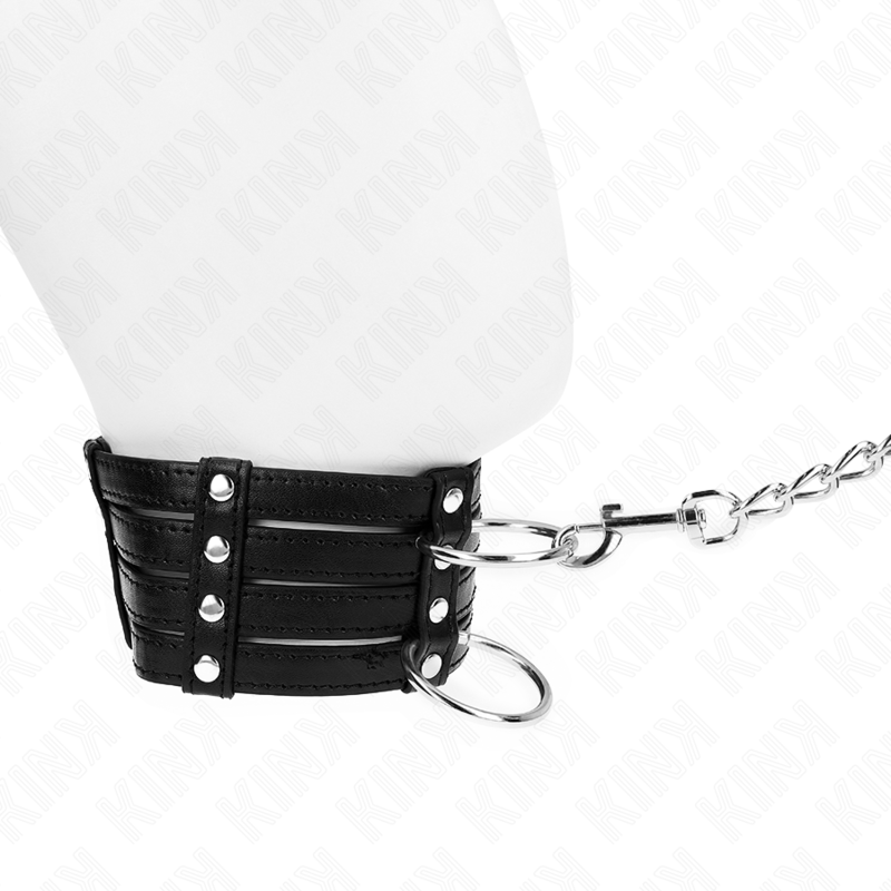 Kink - Collana Con Cintura 65 Cm Stile Sub Regolabile 35-51 Cm X 7 Cm - KINK COLLAR & GAG - Collari e Guinzagli | erosidea.com