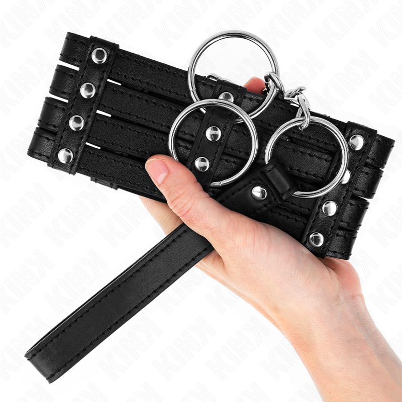 Kink - Collana Con Cintura 65 Cm Stile Sub Regolabile 35-51 Cm X 7 Cm - KINK COLLAR & GAG - Collari e Guinzagli | erosidea.com