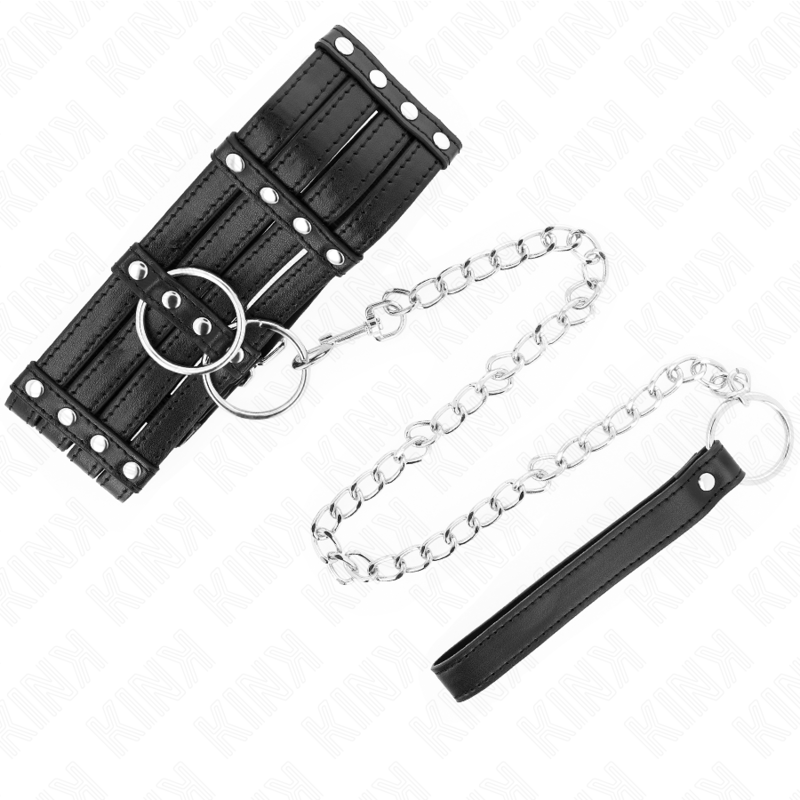 Kink - Collana Con Cintura 65 Cm Stile Sub Regolabile 35-51 Cm X 7 Cm - KINK COLLAR & GAG - Collari e Guinzagli | erosidea.com