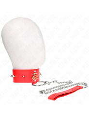 Kink - Collana Di Diamanti Rossi Con Cintura 65 Cm Regolabile 35-51 Cm X 7 Cm - KINK COLLAR & GAG - Collari e Guinzagli | erosidea.com