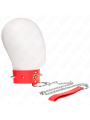 Kink - Collana Di Diamanti Rossi Con Cintura 65 Cm Regolabile 35-51 Cm X 7 Cm - KINK COLLAR & GAG - Collari e Guinzagli | erosidea.com