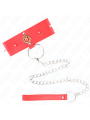 Kink - Collana Di Diamanti Rossi Con Cintura 65 Cm Regolabile 35-51 Cm X 7 Cm - KINK COLLAR & GAG - Collari e Guinzagli | erosidea.com