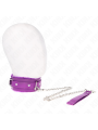 Kink - Collare Con Guinzaglio 65 Cm Con Restrizioni Viola 36-42 Cm X 55 Cm - KINK COLLAR & GAG - Collari e Guinzagli | erosidea.com