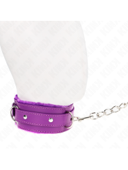 Kink - Collare Con Guinzaglio 65 Cm Con Restrizioni Viola 36-42 Cm X 55 Cm - KINK COLLAR & GAG - Collari e Guinzagli | erosidea.com