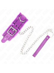 Kink - Collare Con Guinzaglio 65 Cm Con Restrizioni Viola 36-42 Cm X 55 Cm - KINK COLLAR & GAG - Collari e Guinzagli | erosidea.com