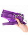 Kink - Collare Con Guinzaglio 65 Cm Con Restrizioni Viola 36-42 Cm X 55 Cm - KINK COLLAR & GAG - Collari e Guinzagli | erosidea.com