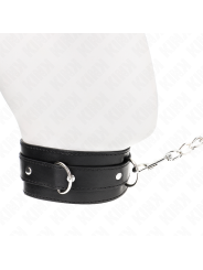 Kink - Collare Con Cintura 65 Cm Con Cinturino Nero 54 X 45 Cm - KINK COLLAR & GAG - Collari e Guinzagli | erosidea.com