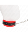 Kink - Collare Modello Base Con Guinzaglio 65 Cm Modello 3 Rosso 53 X 5 Cm - KINK COLLAR & GAG - Collari e Guinzagli | erosidea.com