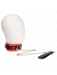 Kink - Collare Modello Base Con Guinzaglio 65 Cm Modello 3 Rosso 53 X 5 Cm - KINK COLLAR & GAG - Collari e Guinzagli | erosidea.com