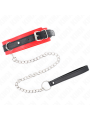 Kink - Collare Modello Base Con Guinzaglio 65 Cm Modello 3 Rosso 53 X 5 Cm - KINK COLLAR & GAG - Collari e Guinzagli | erosidea.com