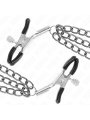 Kink - Pinze Per Capezzoli Con 3 Catene Nere 20/23/28 Cm - KINK NIPPLE GRIP - Pinzette Capezzoli | erosidea.com