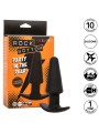 Calexotics - Rock Bottom Tappo Anale Conico 10 Vibrazioni Silicone Nero - CALEXOTICS - Vibratori Anali | erosidea.com