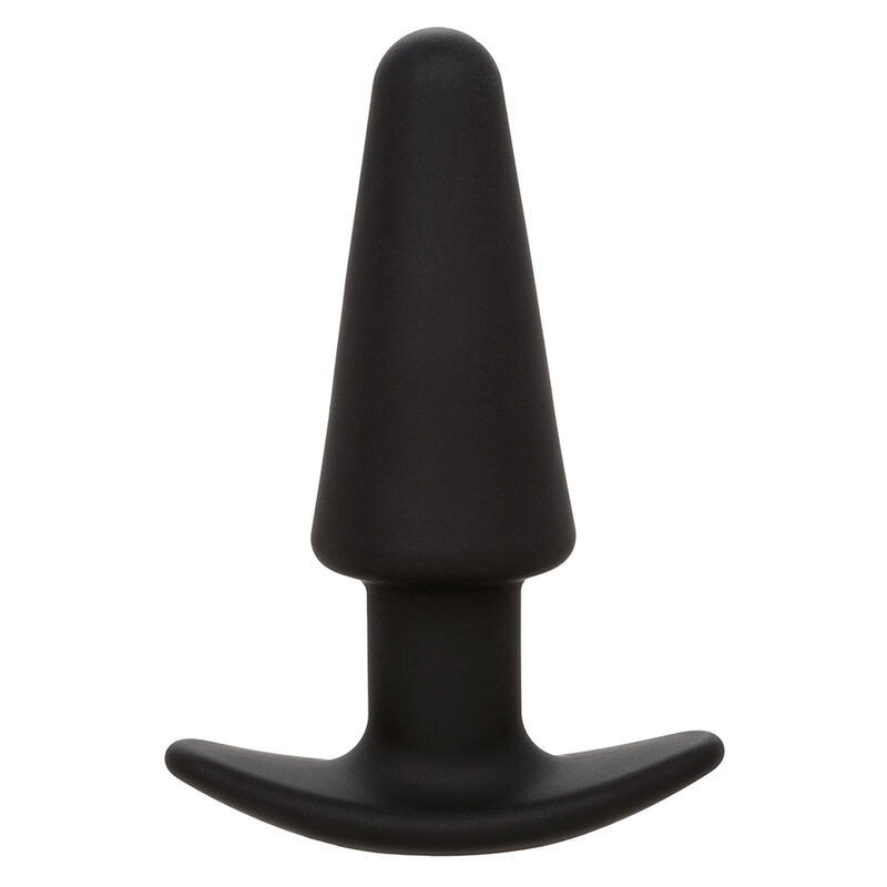Calexotics - Rock Bottom Tappo Anale Conico 10 Vibrazioni Silicone Nero - CALEXOTICS - Vibratori Anali | erosidea.com