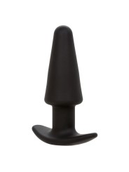 Calexotics - Rock Bottom Tappo Anale Conico 10 Vibrazioni Silicone Nero - CALEXOTICS - Vibratori Anali | erosidea.com