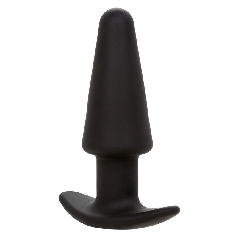Calexotics - Rock Bottom Tappo Anale Conico 10 Vibrazioni Silicone Nero - CALEXOTICS - Vibratori Anali | erosidea.com