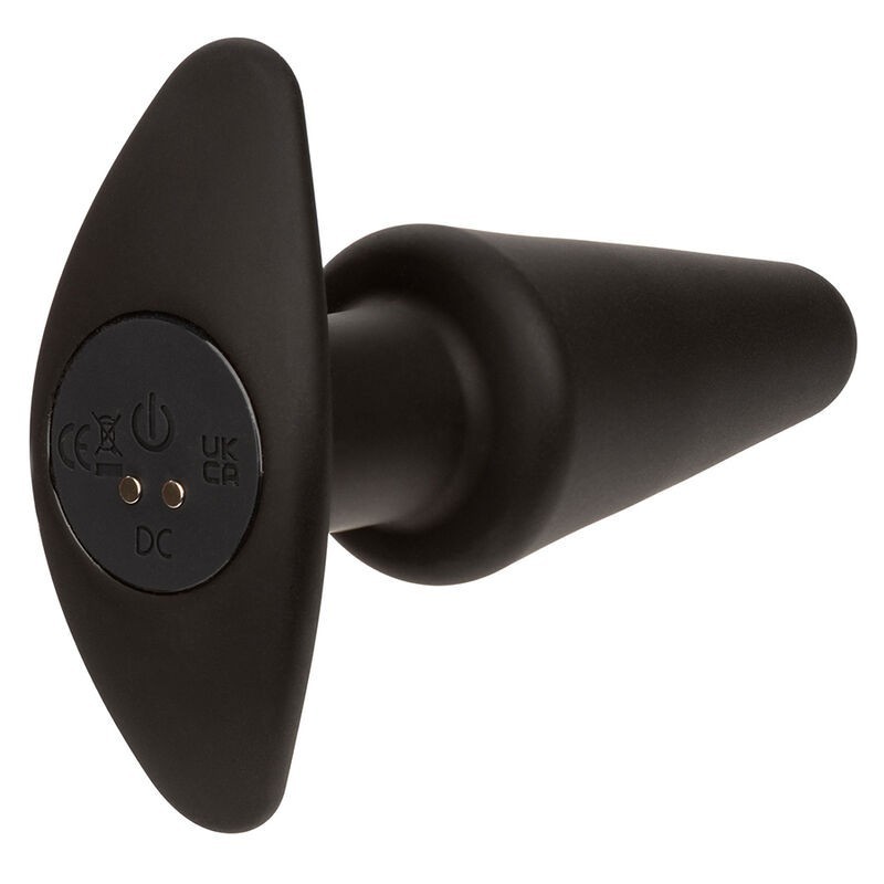 Calexotics - Rock Bottom Tappo Anale Conico 10 Vibrazioni Silicone Nero - CALEXOTICS - Vibratori Anali | erosidea.com