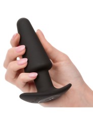Calexotics - Rock Bottom Tappo Anale Conico 10 Vibrazioni Silicone Nero - CALEXOTICS - Vibratori Anali | erosidea.com